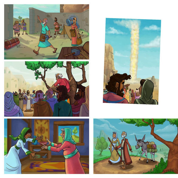 VBS 2025 Road Trip Bible Story Poster Pack: On the Go with God