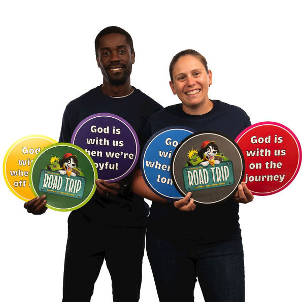 VBS 2025 Road Trip Decorating Mobiles (Pkg of 6): On the Go with God