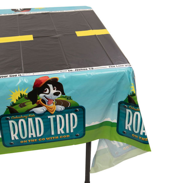VBS 2025 Road Trip Tablecloth: On the Go with God