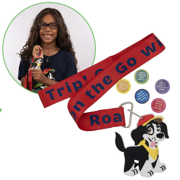 VBS 2025 Road Trip Scripture Treasure Lanyard (Pkg of 12): On the Go with God