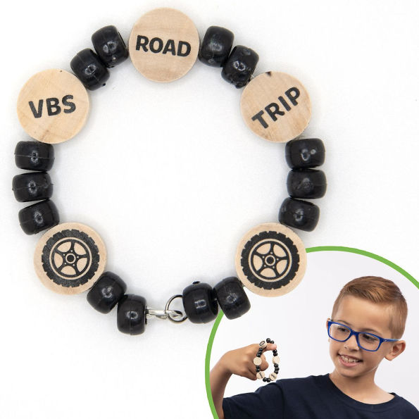 VBS 2025 Road Trip Road Trip Bracelet (Pkg of 12): On the Go with God