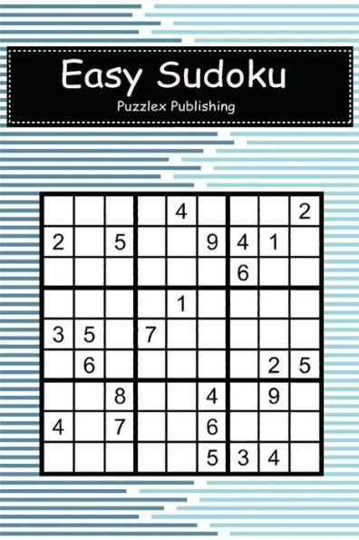 Easy Sudoku: Sudoku Puzzle Game For Beginers With Abstract minimal design stripe and horizontal cover