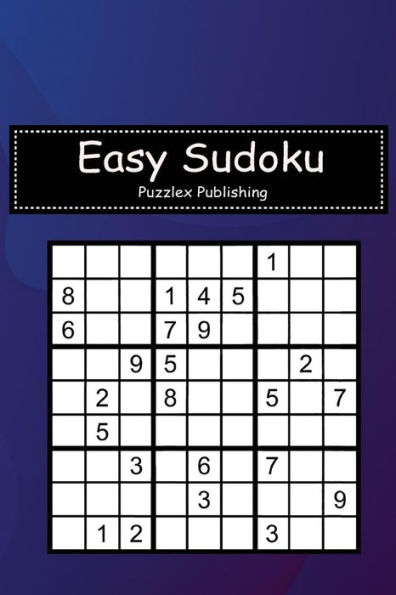 Easy Sudoku: Sudoku Puzzle Game For Beginers With Abstract Background Cover
