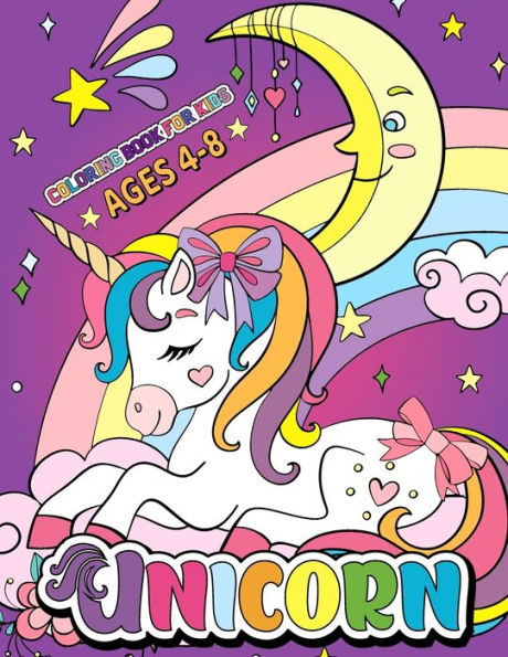 Cute Unicorn Coloring for kids age 4-8 : Fantastic Unicorn