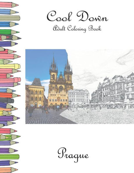 Cool Down - Adult Coloring Book: Prague