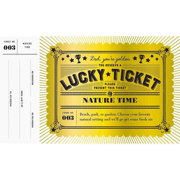 Lucky Tickets for Dad: 12 Gift Coupons