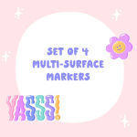 Alternative view 4 of The Rule-Breaker's Markers: Four Colorful Multisurface Markers