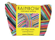 Title: Rainbow Portable Puzzle: 500-Piece Jigsaw & Canvas Pouch