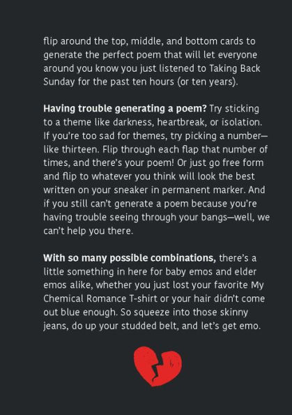 Emo Poetry Generator