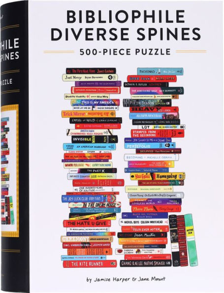 Bibliophile Diverse Spines 500-Piece Puzzle