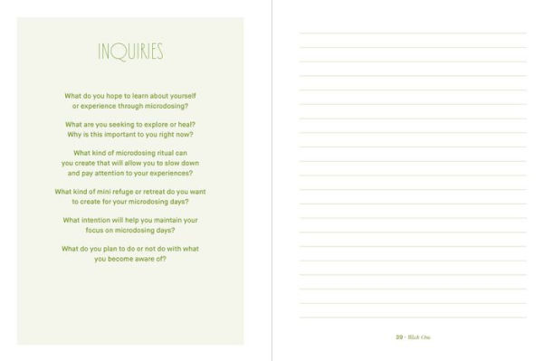 Small Doses of Awareness: A Microdosing Companion-Guided Journal