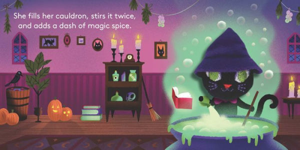 Little Witch Cat: Finger Puppet Book