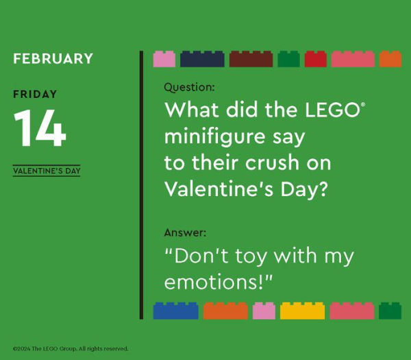 2025 LEGO Fun Every Day Daily Calendar