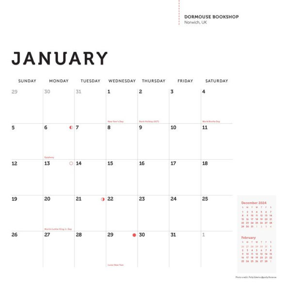 2025 This Is My Bookstore Wall Calendar