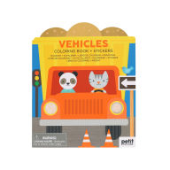 Title: Vehicles Coloring Book + Stickers, Author: Petit Collage