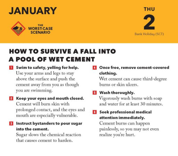 2025 Worst-Case Scenario Survival Daily Calendar