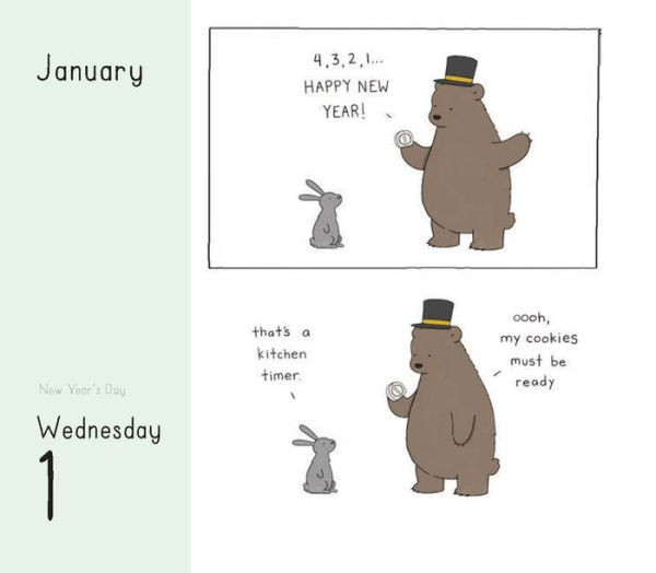 2025 Little World of Liz Climo Daily Calendar