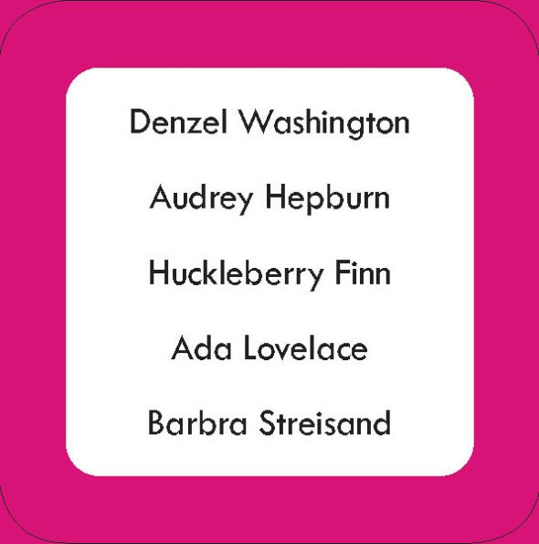 After Dinner Amusements: Guess That Name!: 50 Cards with 250 Famous Figures