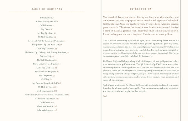 The Ultimate Golf Journal: Keeping My Game on Course