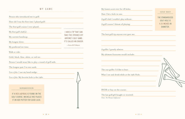 The Ultimate Golf Journal: Keeping My Game on Course
