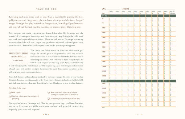 The Ultimate Golf Journal: Keeping My Game on Course
