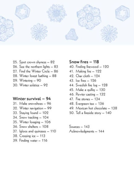 50 Things to Do the Snow