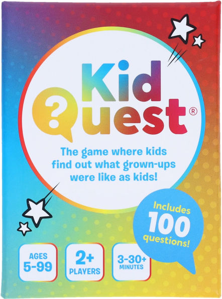 KidQuest: The Game Where Kids Find Out What Grown-Ups Were Like as Kids!