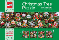 Title: LEGO Christmas Tree Puzzle: Four Connecting 100-Piece Puzzles