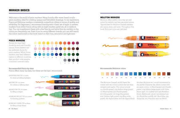 Art with Markers: A Step-by-Step Guide to Creating Vivid Landscapes and Cityscapes Acrylic Pens