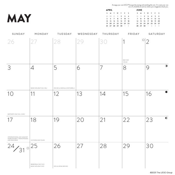 2026 LEGO Wall Calendar