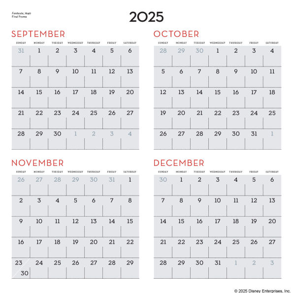 Disney Animation 2026 Wall Calendar