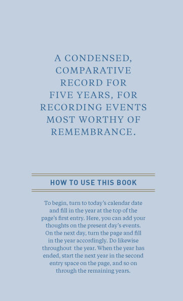Denim One Line A Day: A Five-Year Memory Book