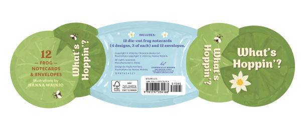 What's Hoppin'? Notecards: 12 Frog Notecards & Envelopes
