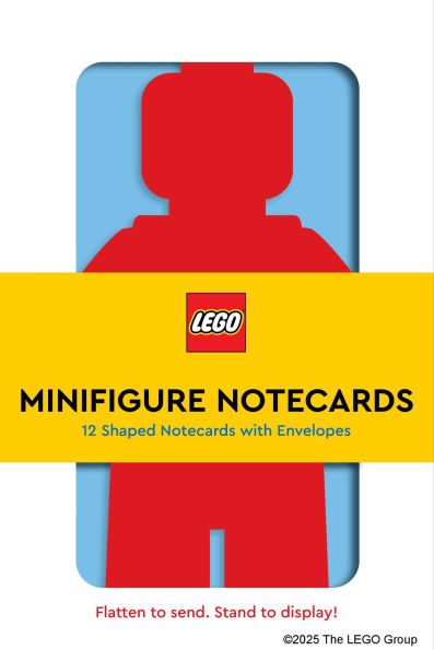 LEGO Minifigure Notecards: 12 Shaped Notecards with Envelopes