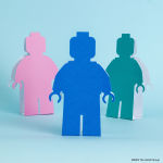 Alternative view 2 of LEGO Minifigure Notecards: 12 Shaped Notecards with Envelopes