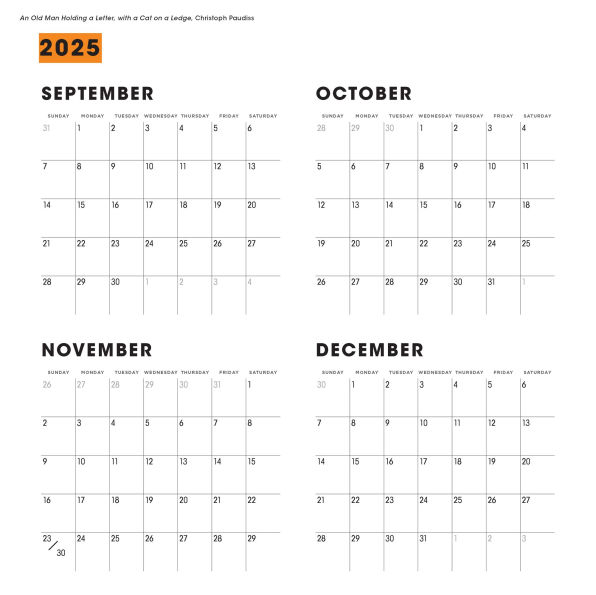 2026 Cat People to Judge in Art and Life Wall Calendar