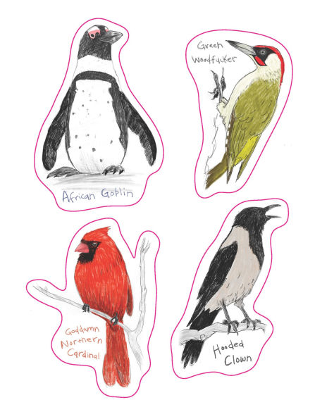 The Field Guide to Dumb Birds Sticker Book: 100+ Stickers of the Dumbest Birds