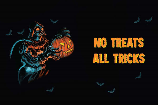 Star Wars: I Find Your Lack of Candy Disturbing: Halloween Greetings from a Galaxy Far, Far Away. .