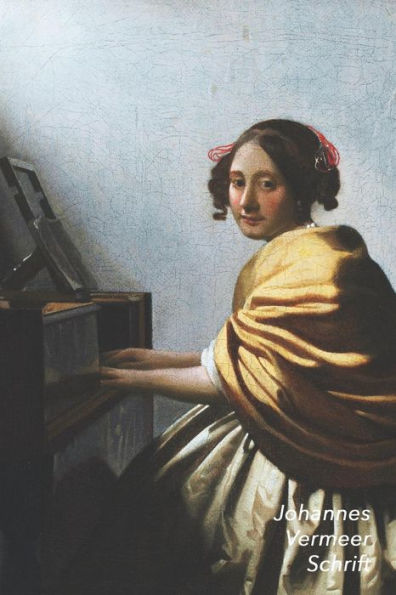 Johannes Vermeer Schrift: Zittende Vrouw aan het Virginaal Artistiek Dagboek voor Aantekeningen Stijlvol Notitieboek Ideaal Voor School, Studie, Recepten of Wachtwoorden