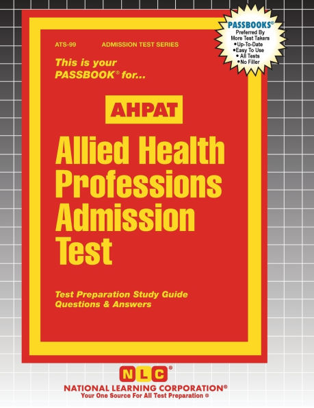 Allied Health Professions Admission Test (AHPAT)