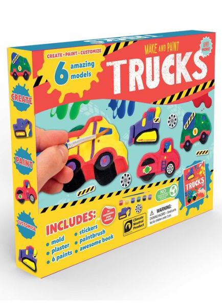 Make and Paint Trucks & More: Craft Box Set for Kids