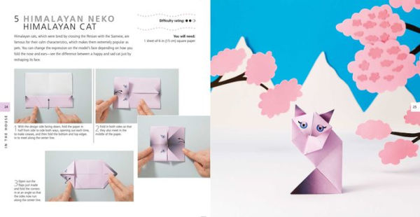 Origami Pets: Paper block plus 64-page book