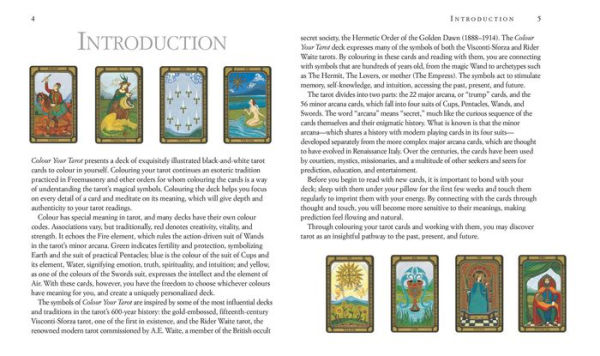 Color Your Tarot: Includes a full deck of specially commissioned tarot cards, a deck of cards to color in, and a 64-page illustrated book