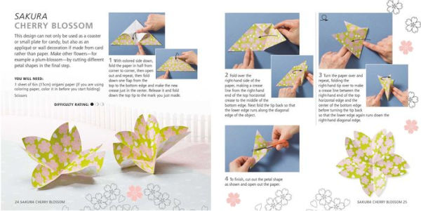 Mindful Japanese Origami: Paper block plus 64-page book