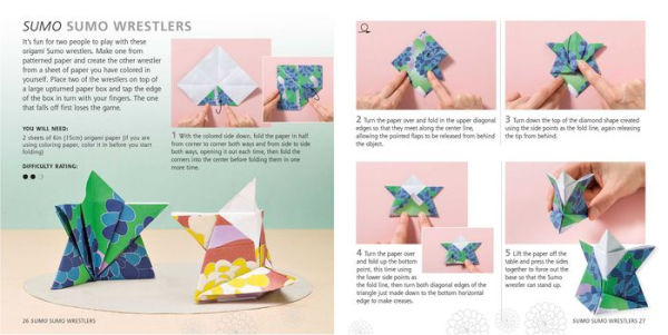 Mindful Japanese Origami: Paper block plus 64-page book