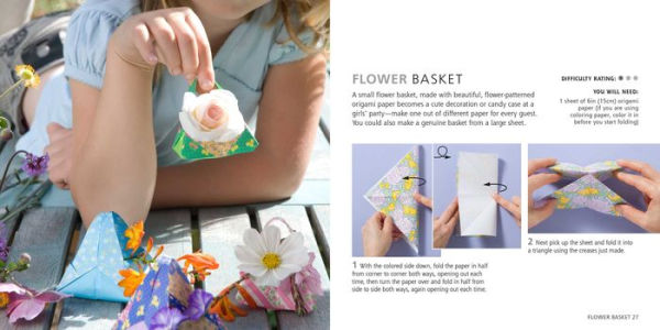 Essential Origami: Paper block plus 64-page book