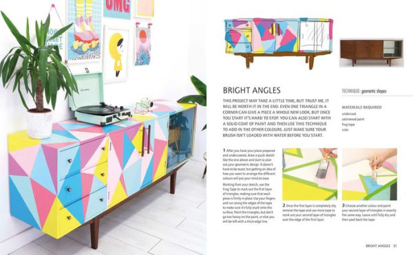 Furniture Flips: 25 bright and vibrant painted furniture projects