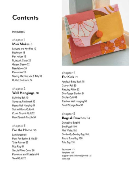 Mini Quilting: 35 modern projects: Quick-to-sew designs to use up fabric from your stash