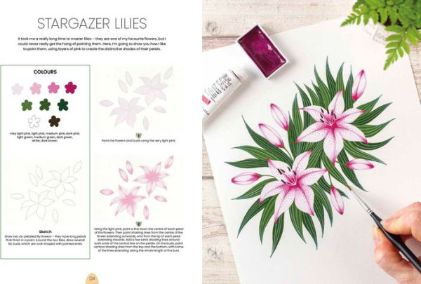 Simply Paint Flowers: 25 inspiring designs in easy steps