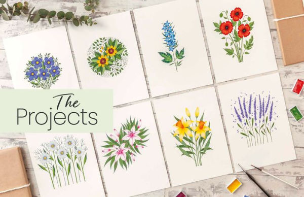 Simply Paint Flowers: 25 inspiring designs in easy steps